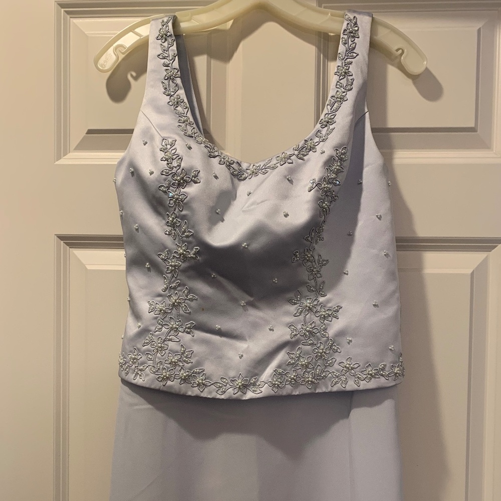 Baby blue formal dress